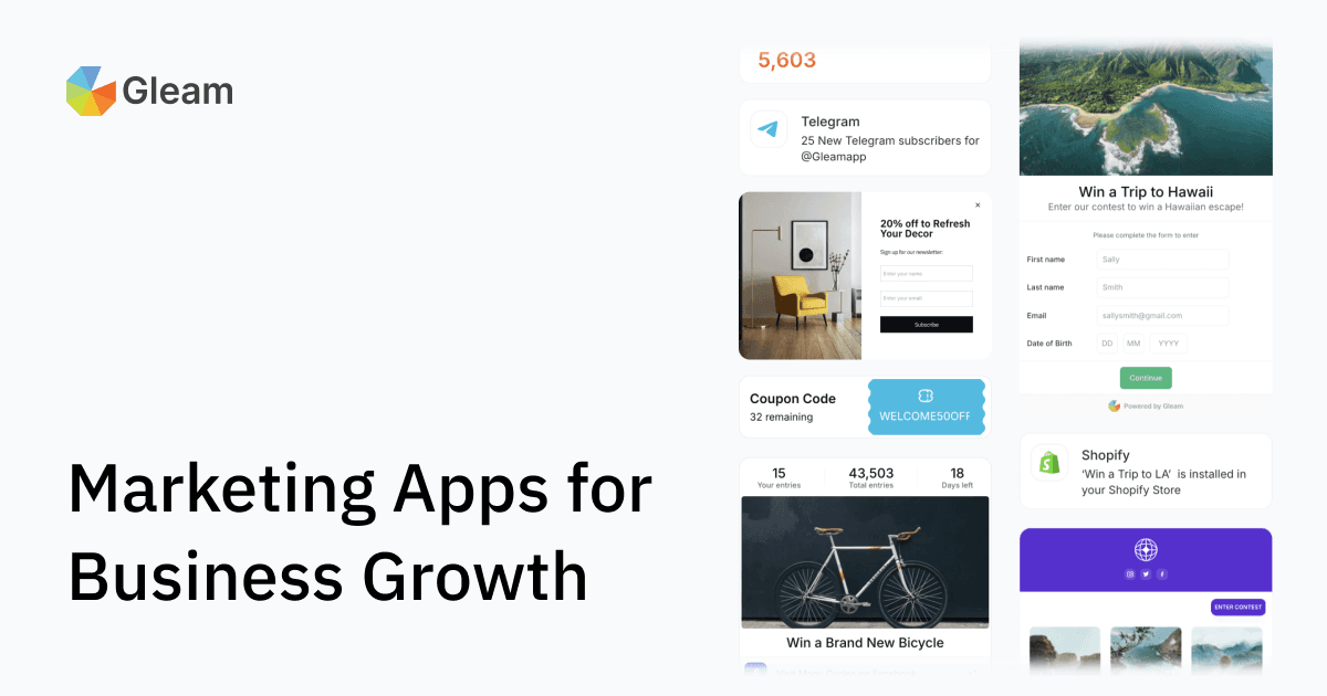 Gleam.io contest platform