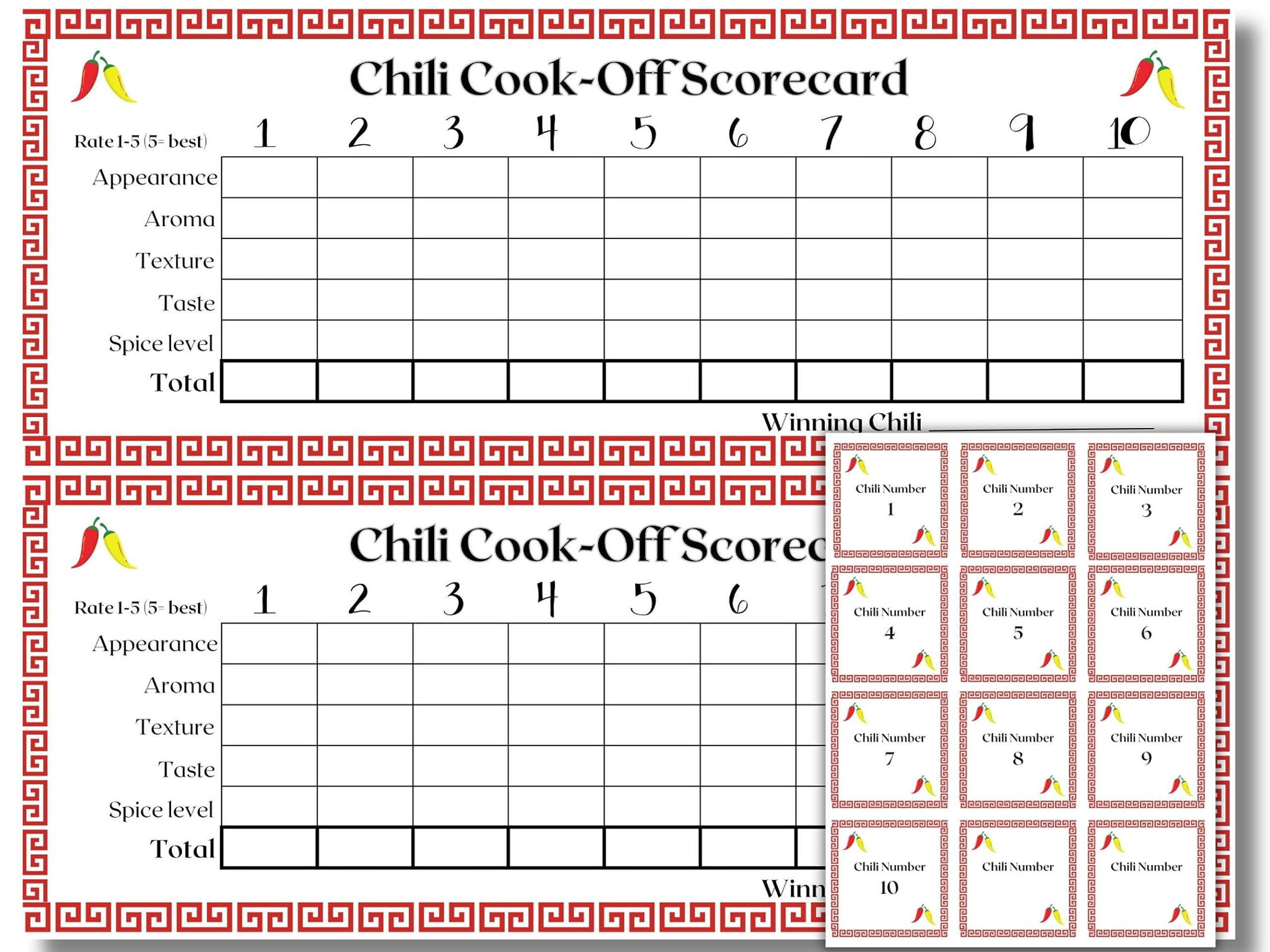 Judging Scorecards